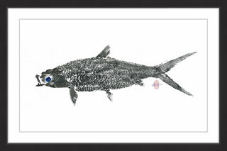 "Milk Fish" Framed Painting Print, 36"x24"