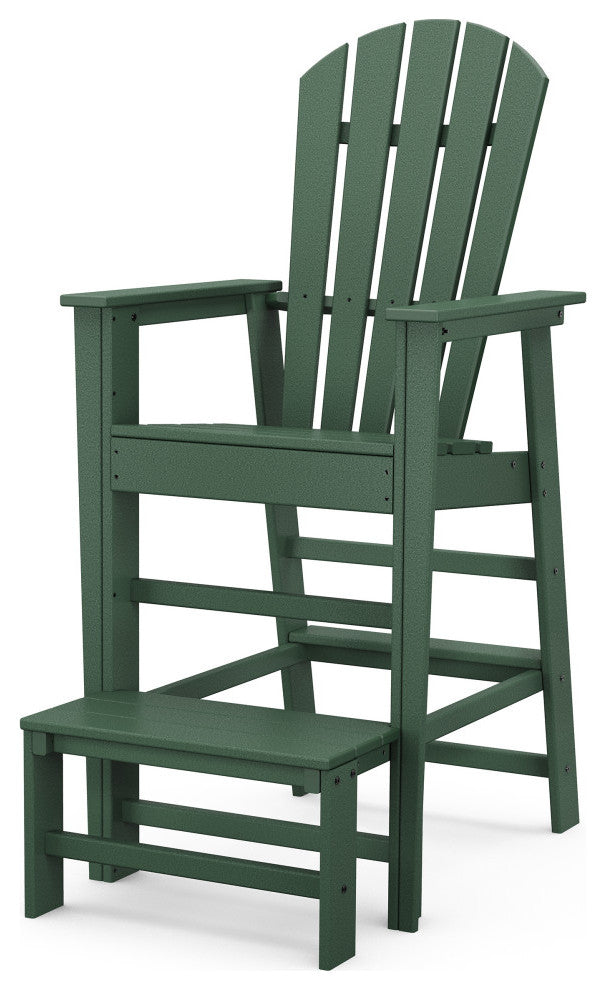 Polywood South Beach Lifeguard Chair, Green