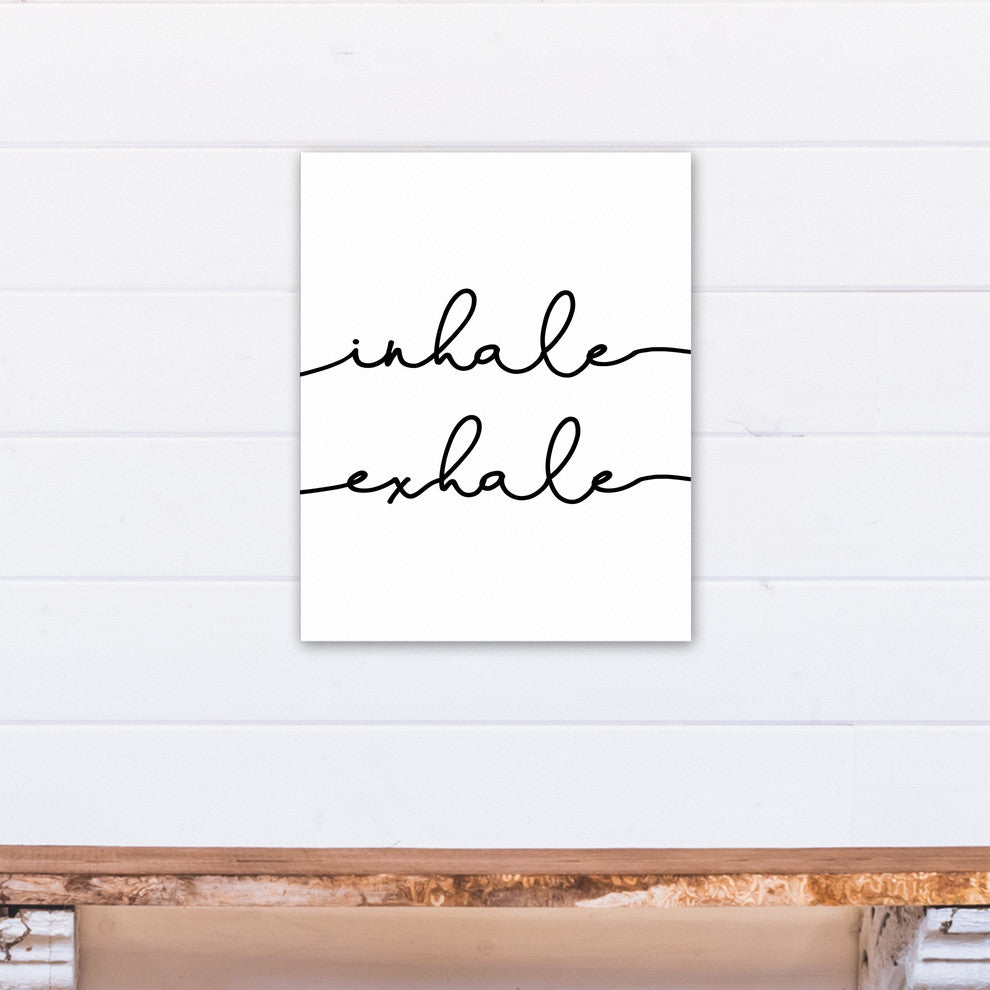Inhale Exhale Print on Canvas