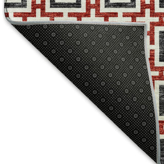 Addison Premium Washable Mayfield AMF139 Red 3' x 5' Rug