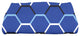 28 x 58-inch, Cool Shades, Geometric Print Bath Towel, Blue