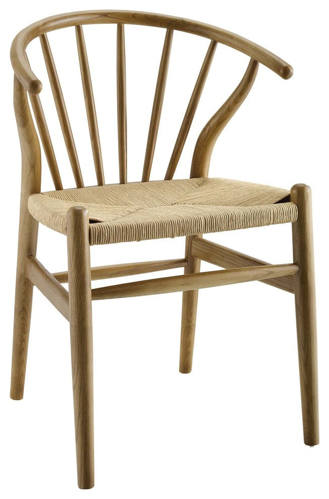 Natural Flourish Spindle Wood Dining Side Chair