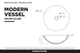 Fine Fixtures Modern Glass Vessel Round 16x16, Gold
