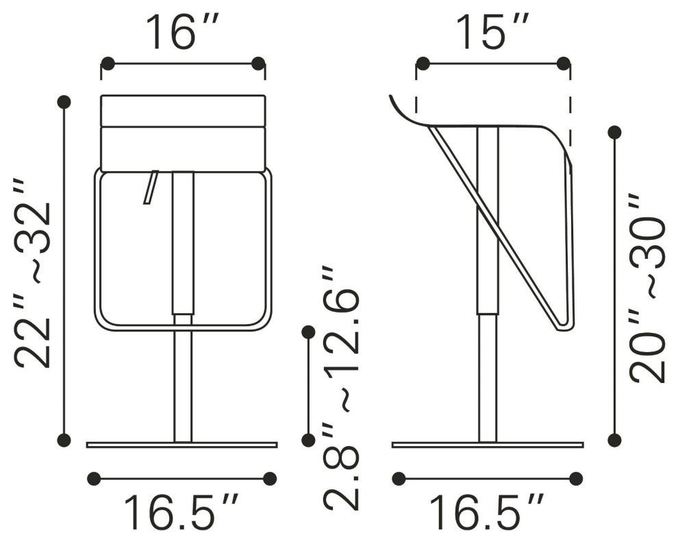 Bar Stool Chair Barstool, Steel Metal, Silver, Chrome, Bar Kitchen Cafe Bistro