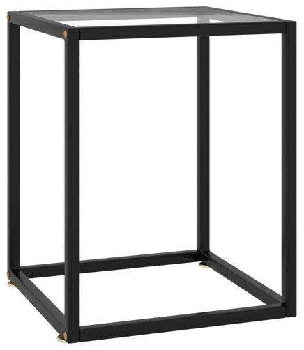 vidaXL Coffee Table End Table Living Room Sofa Table Black Tempered Glass
