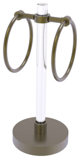 Clearview Vanity Guest Towel Ring, Antique Brass