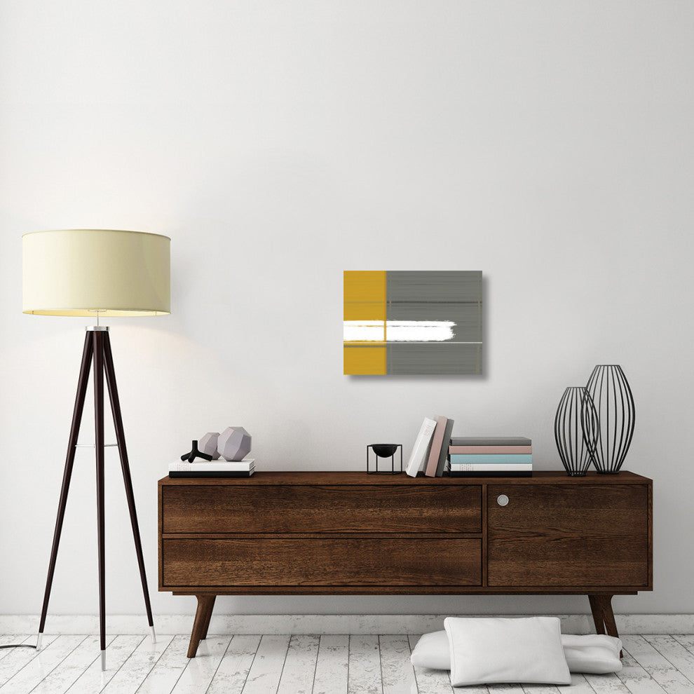 "Grey And Yellow" Fine Art Print