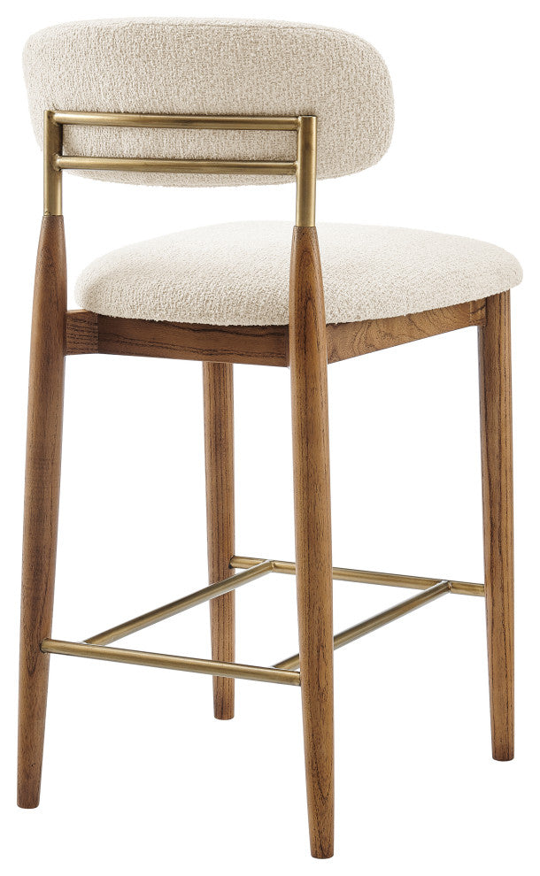 Verna Fabric Counter Stool, Palladian Beige