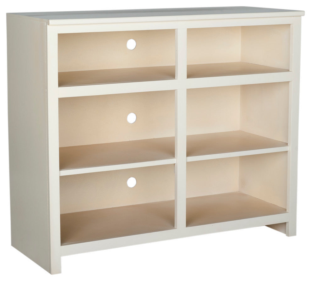 Eagle Furniture Adler 42" Tall TV Cart, Soft White