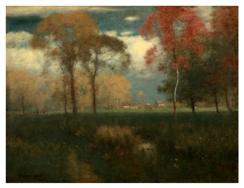 "Sunny Autumn Day, 1892" Digital Paper Print by George Inness, 18"x14"