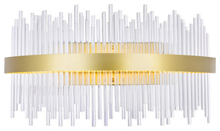 Genevieve LED Wall Sconce With Medallion Gold Finish