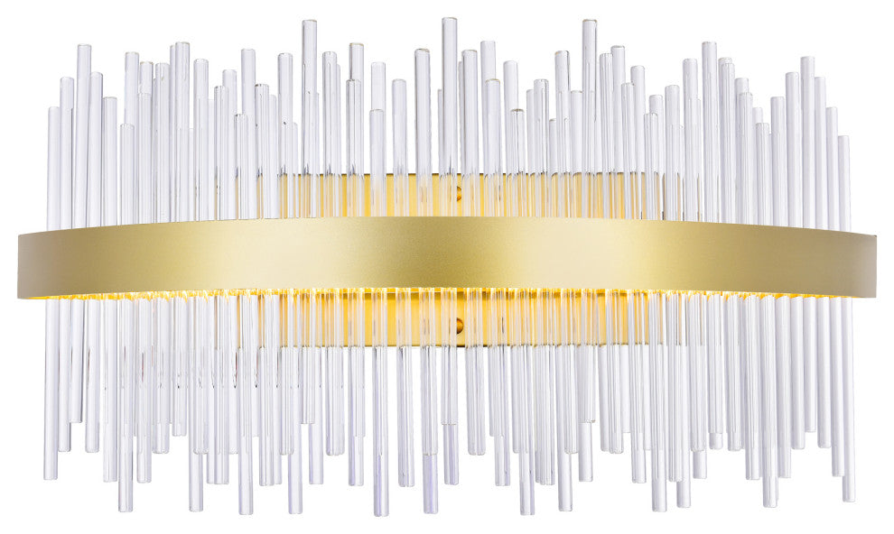 Genevieve LED Wall Sconce With Medallion Gold Finish