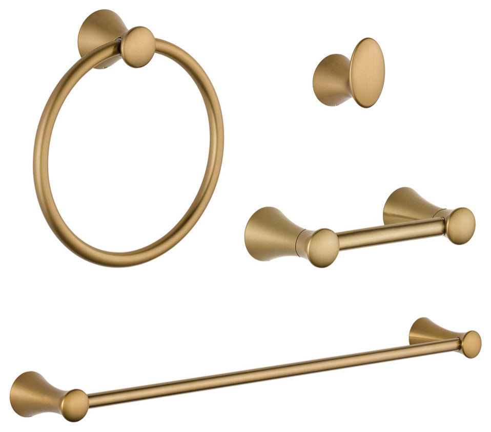 Delta Lahara 4-Piece Accessory Kit, Champagne Bronze