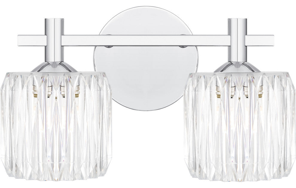 Quoizel SPD8614 Spade 2 Light 14"W Vanity Light - Polished Chrome