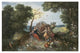 "Landscape with Allegories of the Four Elements" Paper Art, 50"x34"