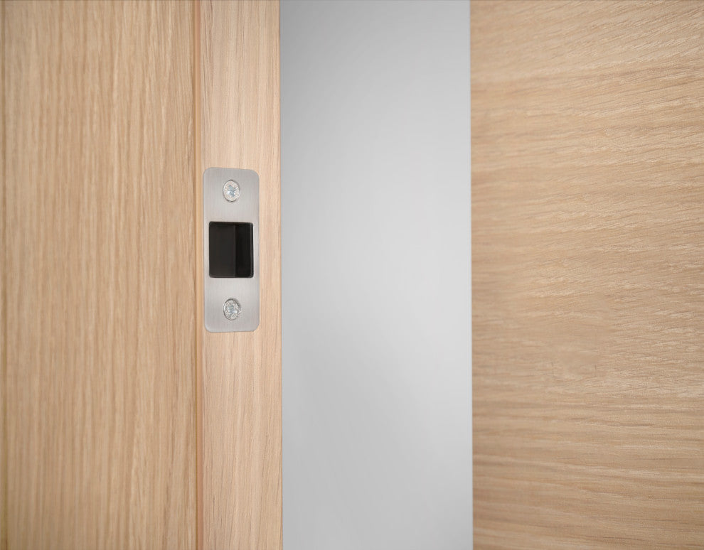 Urban Liso White Oak Pre-Hung Italian Interior Door, Prefinished Right, 36 X 96