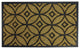 30"x18" Black Rubber and Coir Outdoor Door Mat