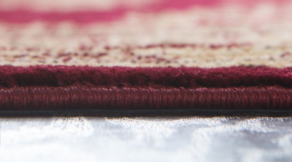 Unique Loom Red Louis Versailles 2'' 2 x 3'' 0 Area Rug