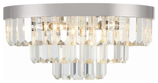 Crystorama Lighting Group HAY-1403 Hayes 8 Light 18"W Flush Mount - Polished
