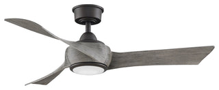 Fanimation Wrap Custom Ceiling Fan Matte Greige/Weathered Wood/LED Light, 48"