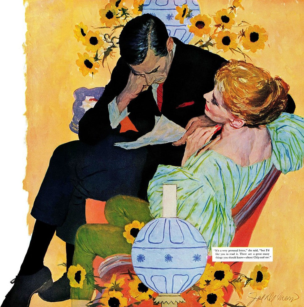 "Love Dies Slowly" Painting Print on Canvas by Joe de Mers