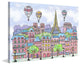 Marmont Hill, "Paris Balloons" by Reesa Qualia Painting on Wrapped Canvas, 45x30
