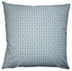 "Bird's Feet" Hand-Printed Canvas Pillow, Coastal Blue, 22x22