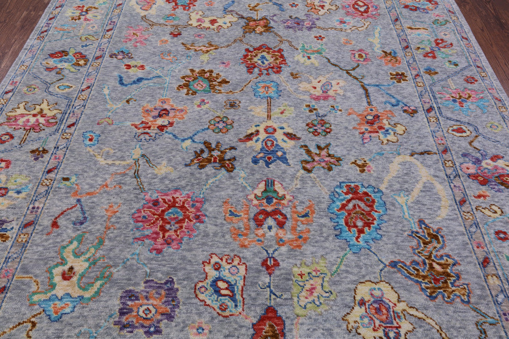 Turkish Oushak Handmade Wool Rug 8' 1" X 10' 0" - Q14850