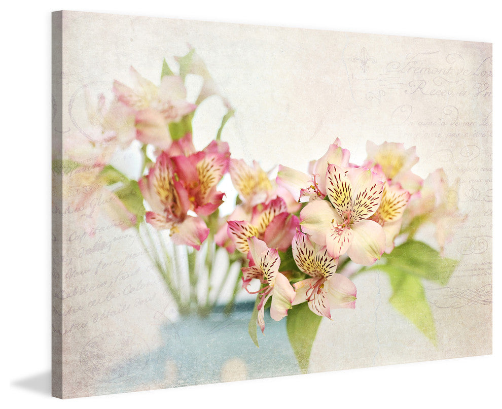 "Alstroemeria" Painting Print on Wrapped Canvas
