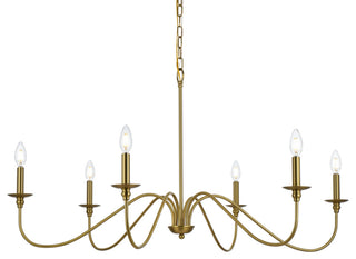 Living District Rohan 42" Chandelier in Satin Gold