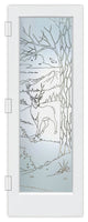 Interior Prehung Door or Interior Slab Door - Wandering White Tail - Primed...
