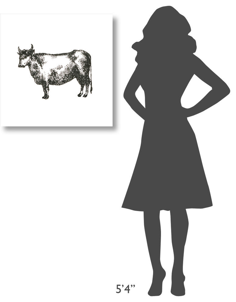 "Farm Animal Icons IV" Digital Paper Print by Sue Schlabach, 26"x26"