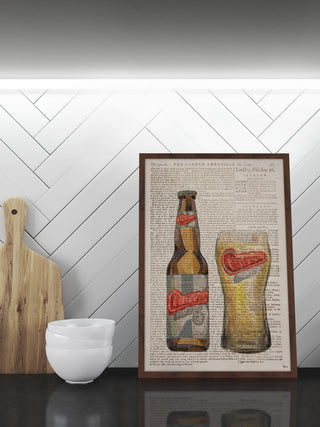 "Carlsberg Time" Framed Painting Print, 24"x36"
