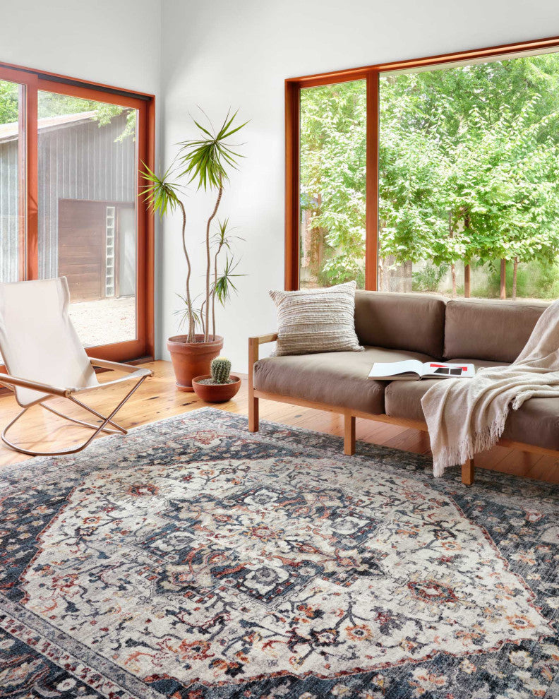 Samra SAM-09 Ivory/Denim 11'6"x15'7" Area Rug