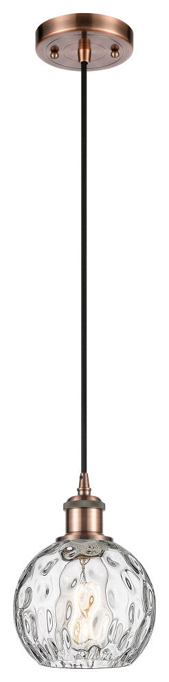 Innovations 516-1P-AC-G1215-6-LED 1-Light Mini Pendant, Antique Copper
