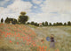 Claude Oscar Monet Poppies Blooming, Gallery Wrapped Canvas Print, 18"x27"