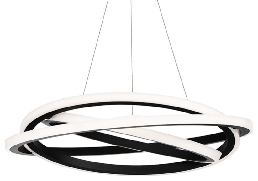 Veloce 36" LED Chandelier 3000K, Black