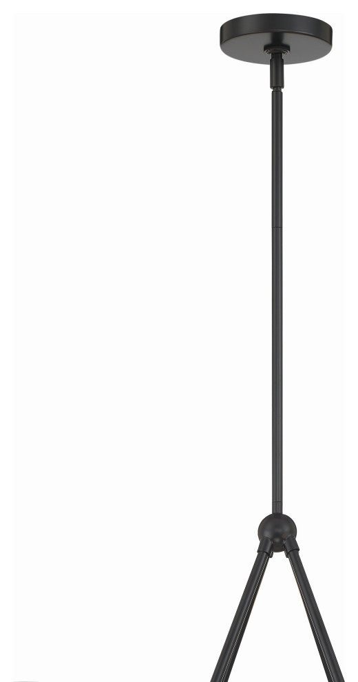 Xavier 4-Light Matte Black Chandelier