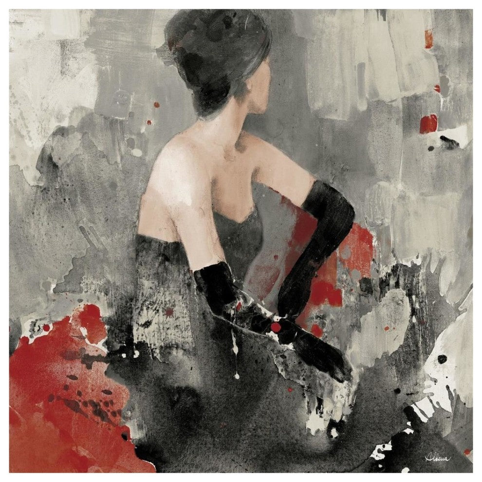 "Beautiful Gaze I Neutral" Digital Paper Print by Albena Hristova, 38"x38"