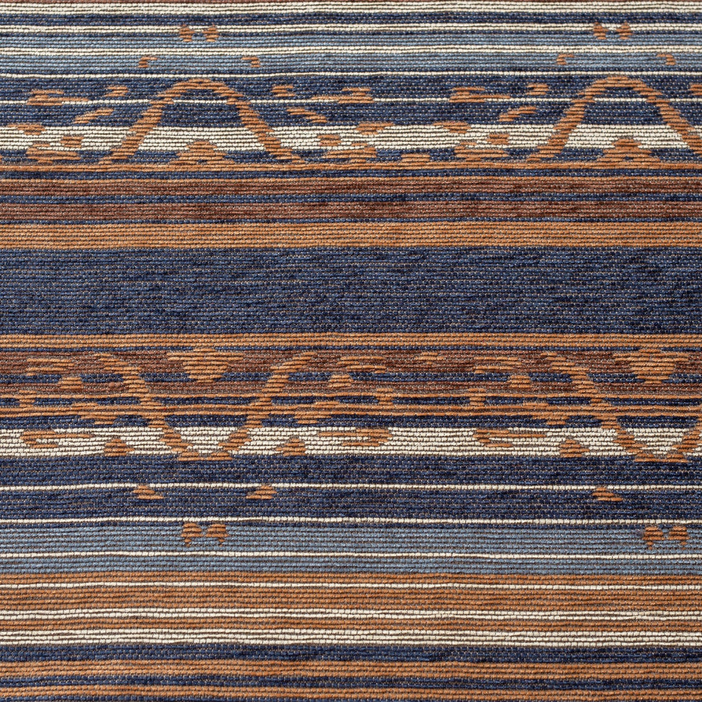 Estes Chenille Duvet Cover Set, 3 Piece, Blue, Queen