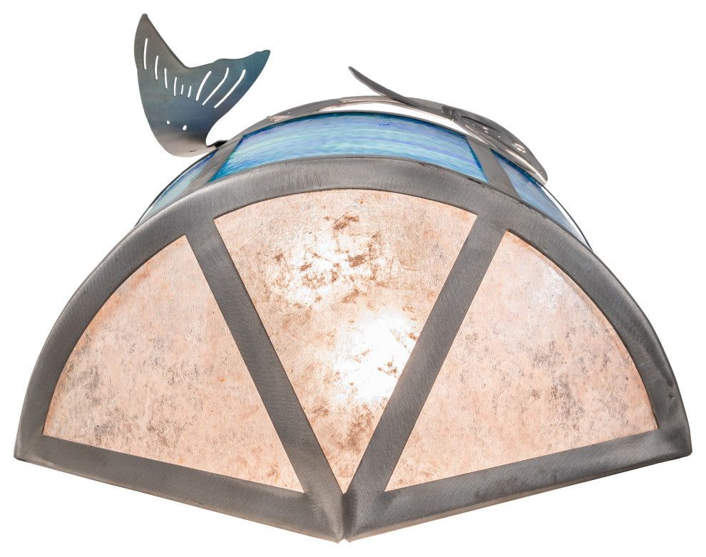 14 Wide Leaping Trout Wall Sconce