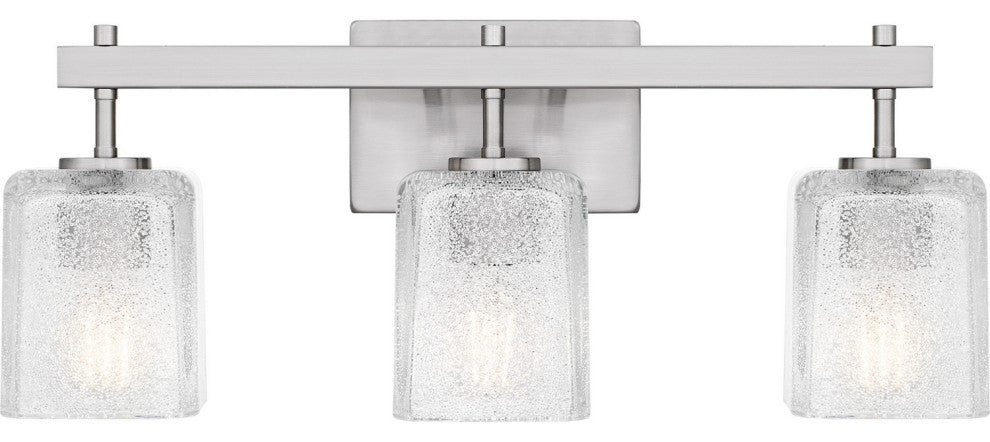 Brenthouse Three Light Bath in Brushed Nickel