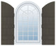 Standard 4-Board Joined, Board-n-Batten Shutters, Musket Brown, 14"W x 73"H