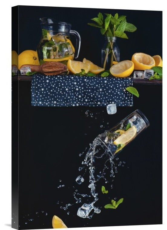 "Lemonade From The Top Shelf" Stretched Canvas Giclee by Dina Belenko, 12x18"