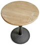 Round Elm & Iron Bistro Counter Table