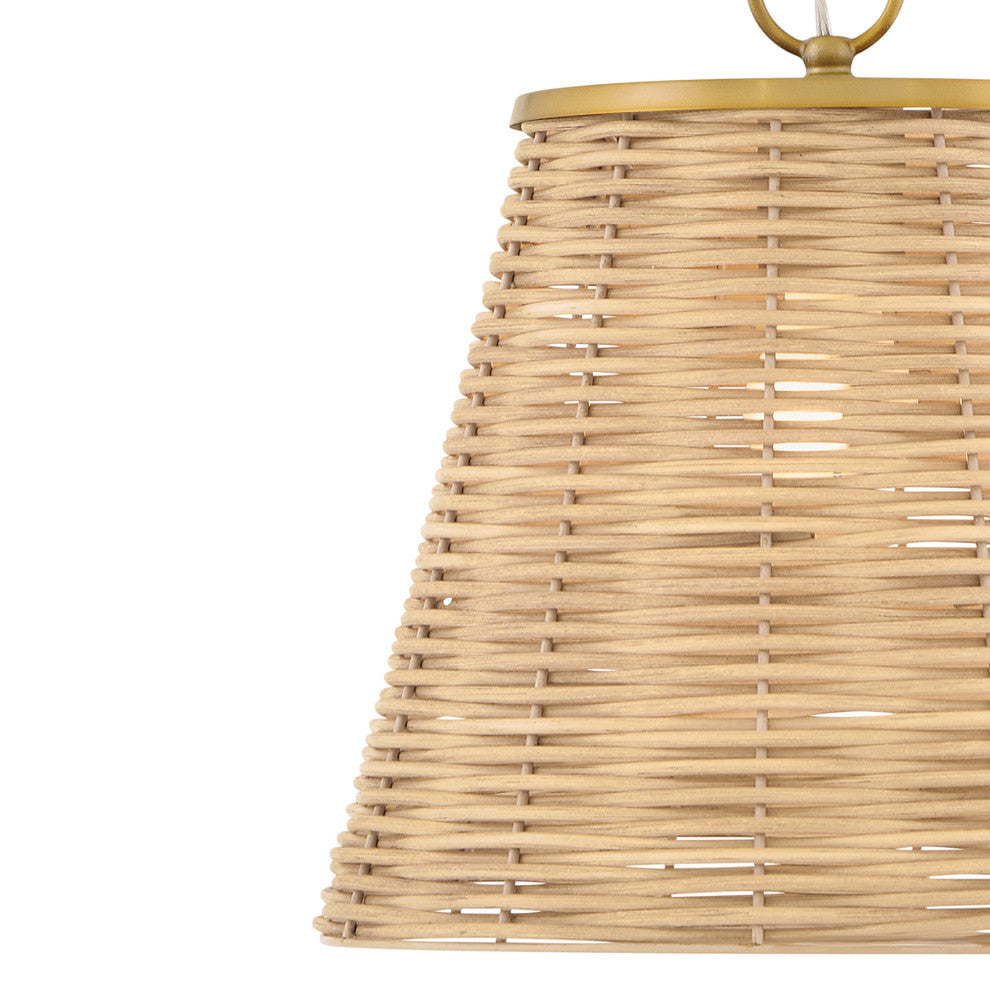 Lark Brynn Medium Pendant, Lacquered Brass
