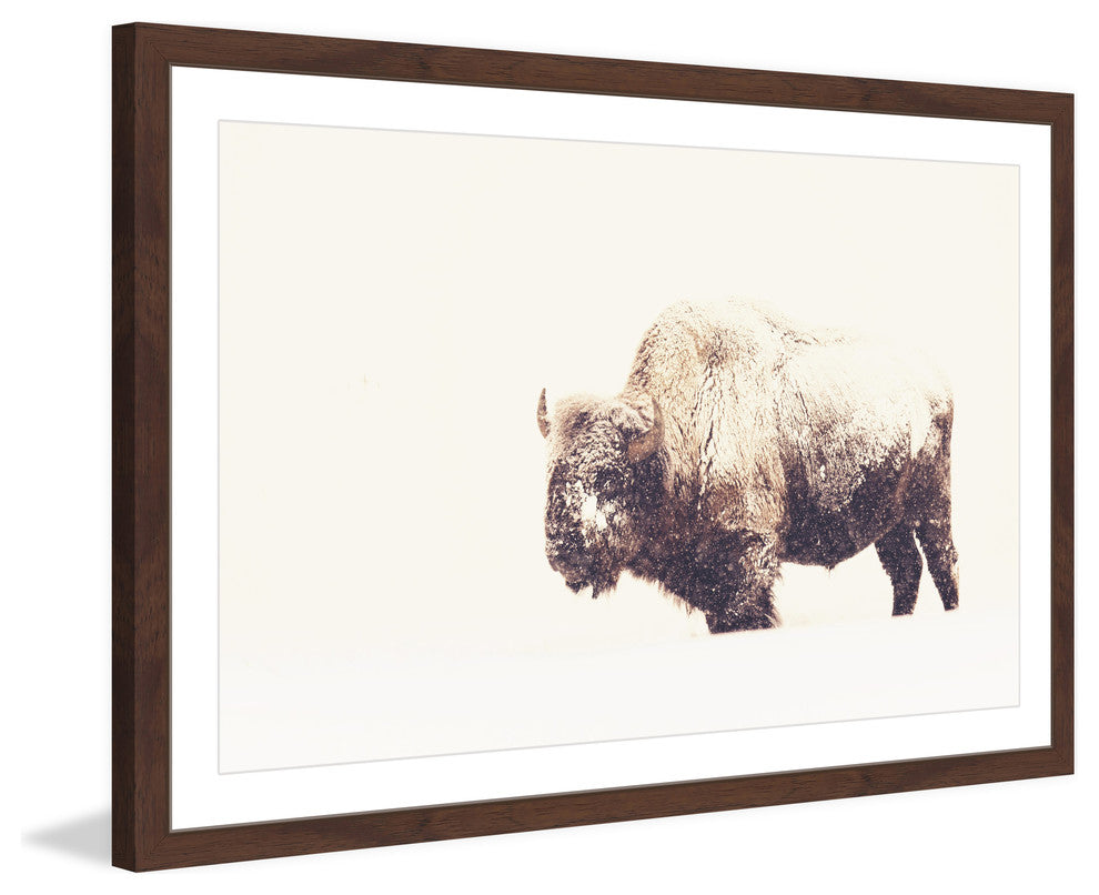 Marmont Hill, "Icy Fur 2" Framed Painting Print, 30x20