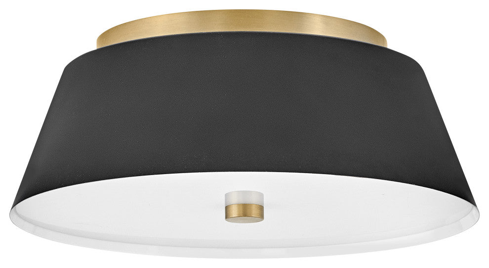 Lark Tess Medium Flush Mount, Black