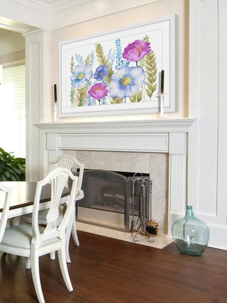 "Bountiful Blooms" Framed Painting Print, 18"x12"