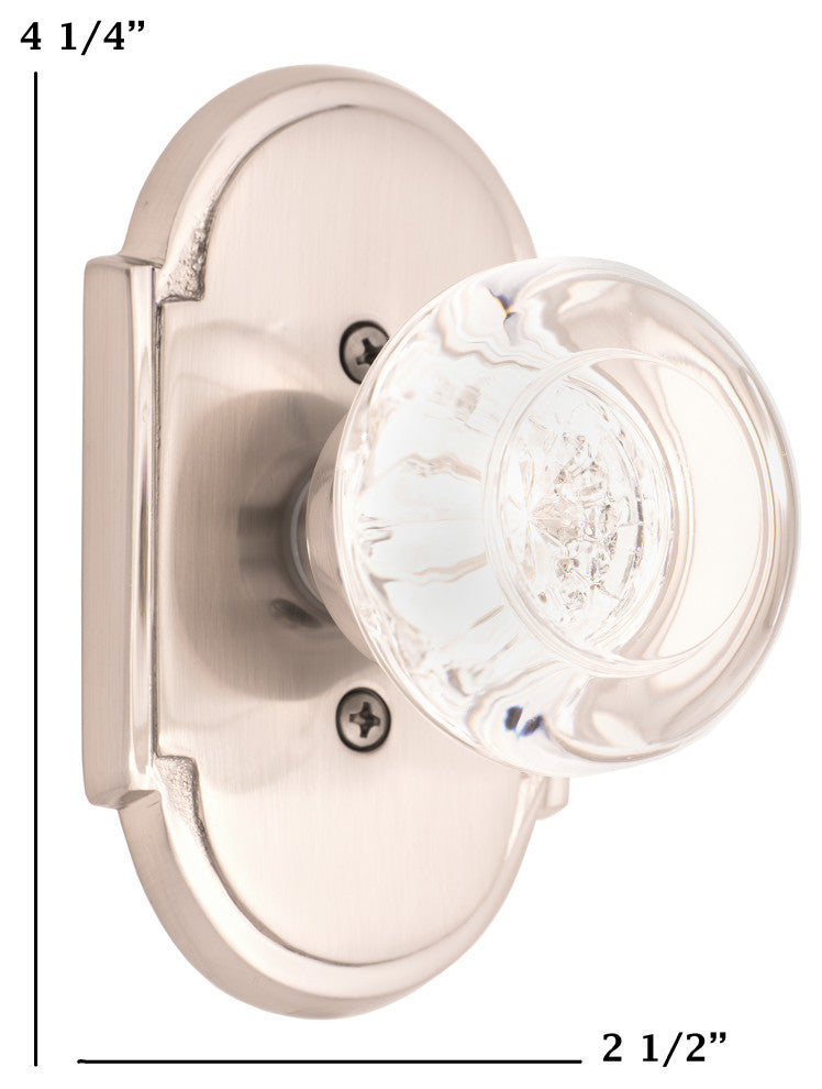 Palladian Plate Privacy Set - 2-3/8"